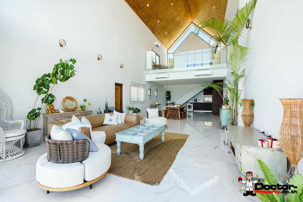 New 3 Bedroom Sea View Villa – Bang Makham, Koh Samui – For Sale
